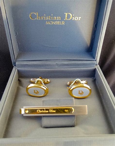 christian dior tie ebay|christian dior cufflinks men.